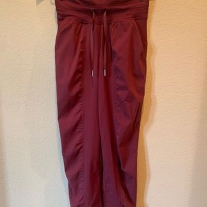 Lululemon Dance Studio Mid-Rise Jogger Full Length (Red Merlot - Size 0)